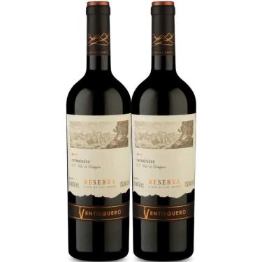 Imagem de Kit 2 Garrafas Vinho Tinto Ventisquero Reserva Carmenere 750ml