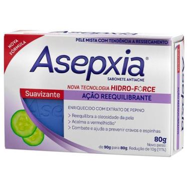 Imagem de Sabonete Facial Em Barra Suavizante Antiacne 80g - Asepxia - Genomma L