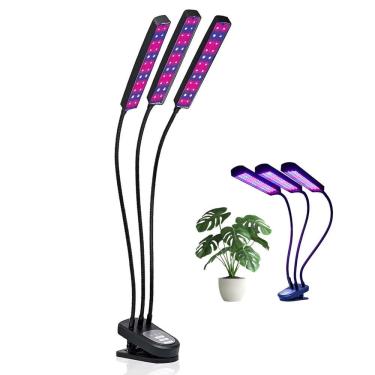 Imagem de Lampada de Cultivo Luminaria LED Crescimento Plantas Estufa Temporizador Luz Ultraviole...