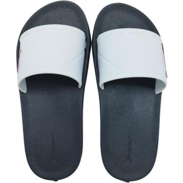 Imagem de Chinelo Slide Gaspea Infantil Menino Borracha Rider 11592, Azul, Branc
