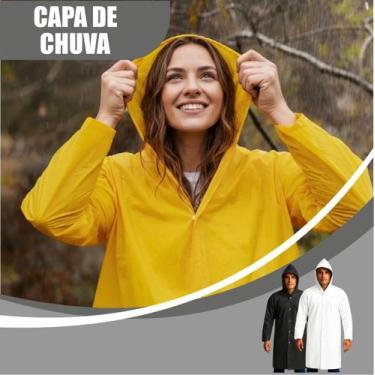 Imagem de Capa de Chuva Reforçada Impermeável PVC Ressistente Adulto Unissex Pro