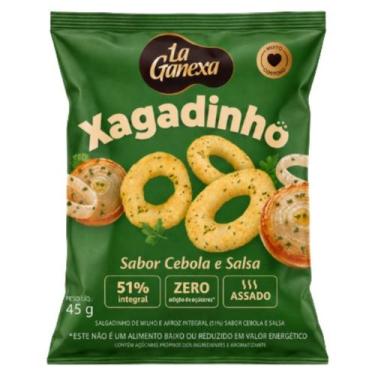 Imagem de Xagadinho Snack Proteíco Zero Glúten 45g La Ganexa, Cebola e Salsa