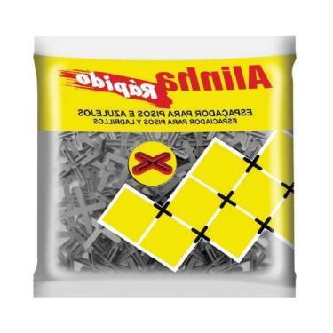 Imagem de Espaçador de Piso Juntalider 100 Peças 1 mm Preto Polipropileno