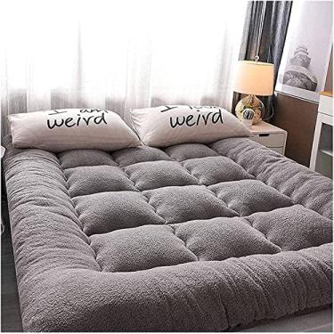 Imagem de Colchão Japonês, Colchão Portátil Para Adultos, Colchão Futon De 4", Colchão Dobrável Espesso Para Dormir, Protetor De Colchão Macio E Macio, Colchão De Quarto