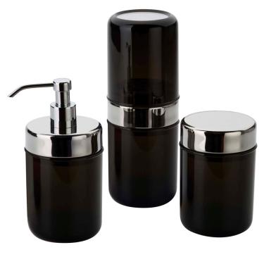 Imagem de Conjunto para Banheiro Forma Acquaset Ônix - 3 Peças
