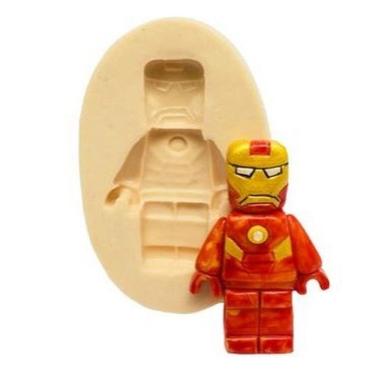 Imagem de Molde De Silicone Lego, Homem De Ferro