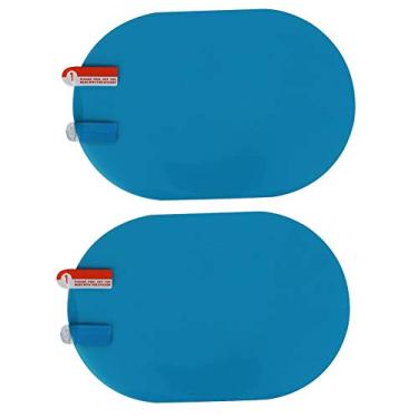 Imagem de Germer Adesivo de espelho retrovisor, película protetora de espelho lateral 2 pçs/conjunto anti nevoeiro antirreflexo antirrisco para carro