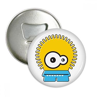 Imagem de Emblema Multifuncional Universe Alien e Monster Yellow Alien Abridor de Garrafas Ímã de Geladeira
