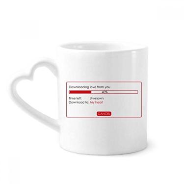 Imagem de Programmer Download Your Love Mug Caneca de café cerâmica copo de coração de vidro