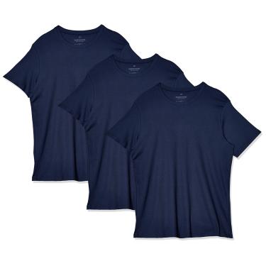 Imagem de Camiseta Loungewear, basicamente, Masculino, Azul Marinho, G4