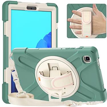 Imagem de ORIbox Corsair Capa para Samsung Galaxy Tab A7 lite [8,7 polegadas] 2021, proteção resistente e resistente, amortecedor 3 em 1 à prova de choque com suporte de 360 °/alça de mão