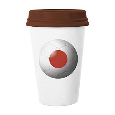 Imagem de Caneca de futebol americano da bandeira nacional do Japão Caneca de café Copo de cerâmica