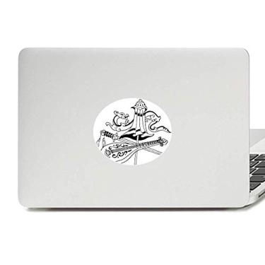 Imagem de Guarda-chuva chinês espada dragão desenho vinil emblema gráfico laptop adesivo adesivo notebook decalque