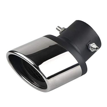 Imagem de Idain Universal Tipo Curvado Aço Inoxidável Parafuso Carro escapamento Cauda Silhueta Diâmetro de Diâmetro de tubos de Diâmetro de 1,5" a 2,1", Prata