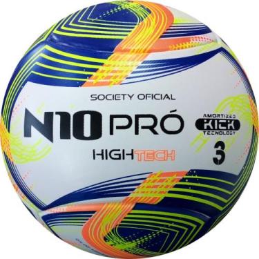 Imagem de Bola De Futebol Society 3 Hightech N10 Macia Resistente
