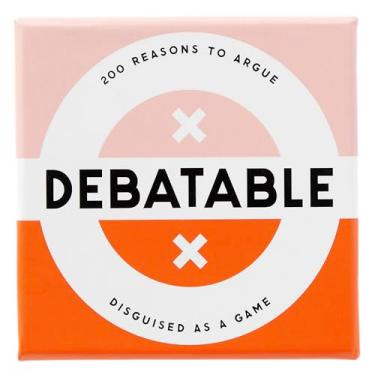 Imagem de Brass Monkey Debatable Game Set;200 Two-Sided Game Cards for Things to Argue About;Social Game;Great Gift for Adults