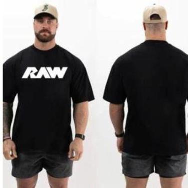 Imagem de Camiseta Oversized RaW Academia Anti cardio Maromba Moda Fitness-Masculino