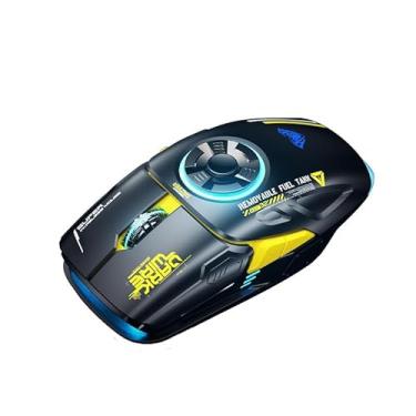 Imagem de Generic Mouse de Carregamento Sem Fio, 2,4G e Bluetooth, Preto e Branco, Mouse de Computador Portátil para PC, Tablet, Laptop e Sistemas Windows