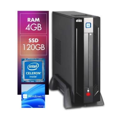 Imagem de Mini PC Intel Dual Core N4020 4GB SSD 120GB Intel Graphics 600 Win11 SL Certo PC - Compact Intel 1001 PW
