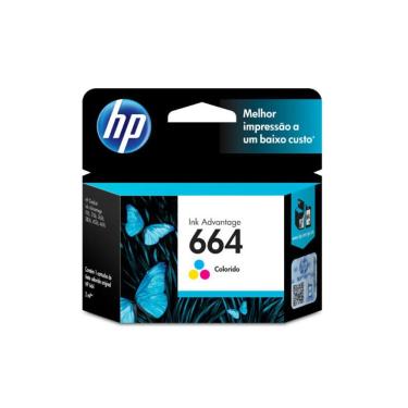 Imagem de Cartucho de Tinta HP 664 Tricolor - F6V28AB