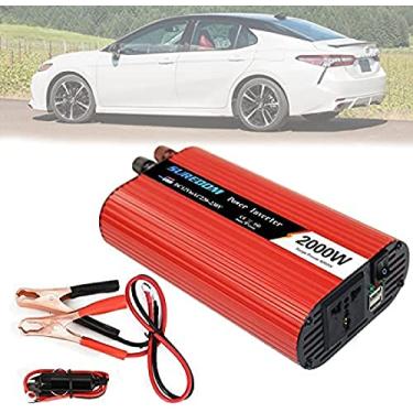 Imagem de 1000W 1500W 2000W Inversor de potência de nível profissional, carregador de carro portátil DC 12V 24V para 110V 220V Conversor AC 2 portas USB de carga rápida, para motorhomes, caminhão, bar