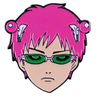 Imagem de Saiki Kusuo no (feature_two_browse-bin) Sai Nan Sainan Anime Mangá 3 cm Emblema de pino esmaltado, 1.2 inches, Esmalte, Esmalte