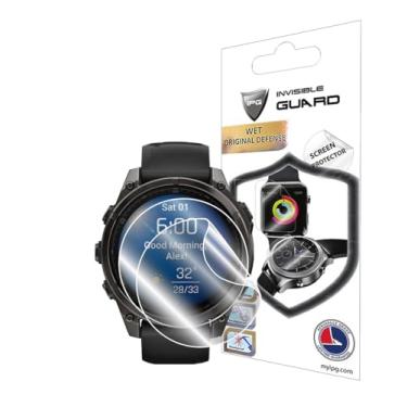 Imagem de IPG Protetor de tela de hidrogel para relógio Garmin Fenix 8 – 47 mm AMOLED/SOLAR (2 unidades) Película transparente HD invisível, antirarranhões, autorreparação/sem bolhas para Fenix8 (47 mm)