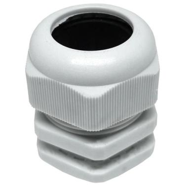 Imagem de Kit 5 Peças Conector Prensa Cabo PG16 Branco - ENG Automação