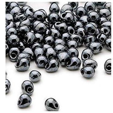 Imagem de Miyuki Miyuki Contas de vidro de sementes de lágrima gotas 4 x 3,4 mm 15 gramas (Gunmetal)