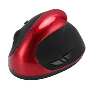 Imagem de Mouse ergonômico vertical, mouse de computador para destros 2,4 G DPI ajustável, despertar de sono inteligente, reduzindo a dor no pulso durante o uso prolongado, para PC, laptop, tablet (vermelho)
