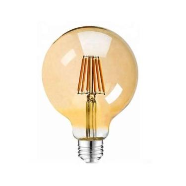 Imagem de Lâmpada Âmbar de LED Filamento Bulbo Retrô 4W G125 Embuled