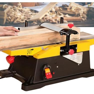 Imagem de Plaina de bancada de 1800 W, plaina elétrica multifuncional para carpintaria de mesa, plaina de madeira de 6 polegadas 12.000 RPM/min, profundidade de corte ajustável de 0-3 MM, para corte