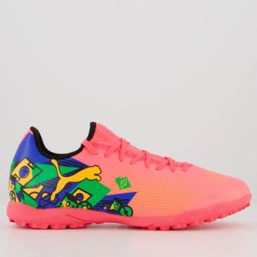 Imagem de Chuteira Puma Future 7 Play Neymar Jr NJR TT BDP Society Rosa, 43