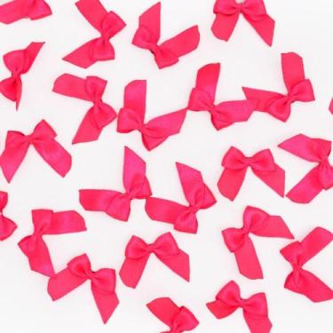 Imagem de Lacinho de Cetim nº 2 - 25 unidades - Laços e acessórios, ROSA CÍTRICO