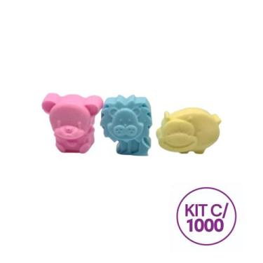 Imagem de Kit 1000 Mini Sabonete Bichinhos Artesanal 3,5cm Sortidos - D&C, Sorti