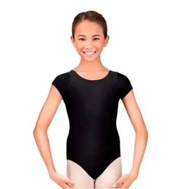 Imagem de Collant Infantil Meia Manga Capezio 2 ao 6, Preto, 2