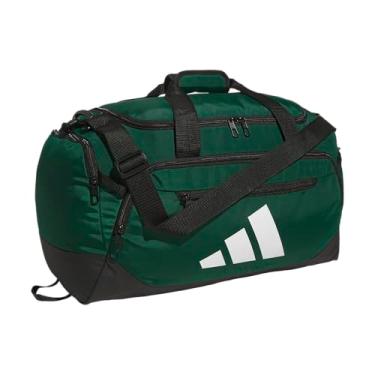 Imagem de Adidas Bolsa esportiva Defender 5.0, bolsa esportiva de viagem durável para homens e mulheres, Team verde escuro, Small (42L), Bolsa esportiva Defender 5.0, bolsa esportiva de viagem durável para