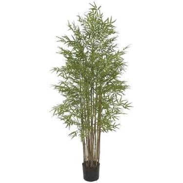 Imagem de Planta Árvore Artificial Bambu Japones C/Pote X2640 Verde 1,90m - FLOR