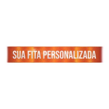 Imagem de Fita de Cetim Personalizada CFS005 - 22mm X 45metros - Laranja 066 - 0
