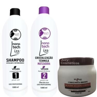Imagem de Kit Ativo Cristalização Termica Matizadora Juzy 1l + Mascara Cupuaçu 5