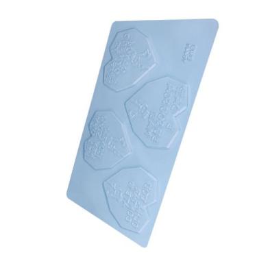 Imagem de Forma Grande Coração Lapidado Flork - 500g - Ref 10441 - 1 Unidade - B