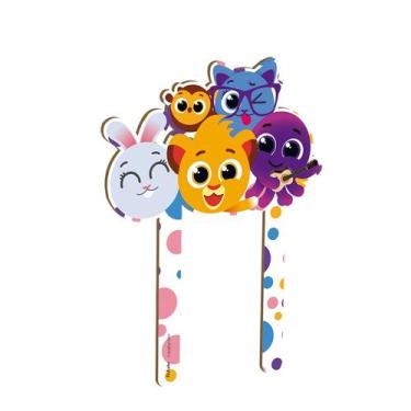 Imagem de Topo Para Bolo MDF Bolofofos - 1 unidade - Festcolor - Rizzo.