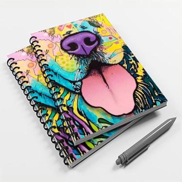 Imagem de Caderno Universitário 10 Mat Cachorro Colorido - Premium