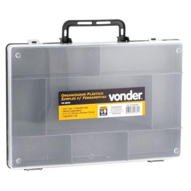 Imagem de Organizador Plástico 8 Divisórias tipo Maleta VD8020 Vonder