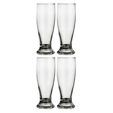 Imagem de 4 Copos Munich Vidro Transparente Cerveja 200ml - NADIR FIGUEIREDO