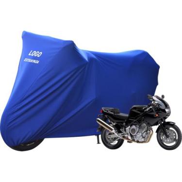 Imagem de Capa Para Cobrir Moto Yamaha TRX 850 Com Logo - Mz, Azul