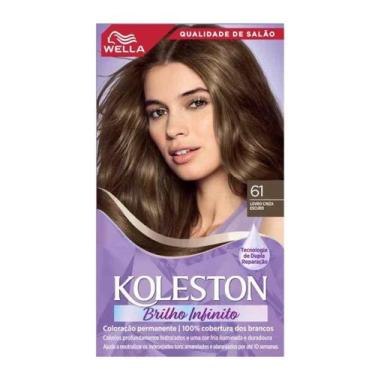 Imagem de Coloração Koleston 61 Louro Cinza Escuro - Wella, Louro Cinza Escuro