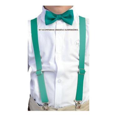 Imagem de Kit Suspensório Infantil + Gravata borboleta infantil varias cores - M