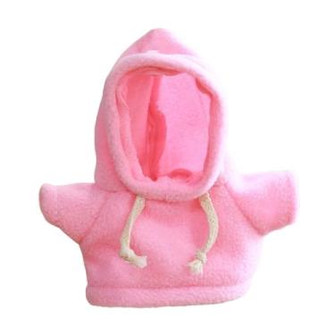 Imagem de YIJU Roupas de boneca de pelúcia para bonecas de 20 cm, moletons de boneca de pelúcia, roupas da moda para crianças, presentes de aniversário, fantasias de, Rosa