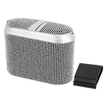 Imagem de TUCKBOLD Caixote de lixo portátil para porta de carro branco 1 peça 16 cm comprimento 7 cm largura 12 cm altura plástico